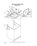TOP AND CABINET , LITERATURE AND OPTIONAL Diagram and Parts List for LA6200XSW0  Whirlpool Washer