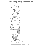 HEATER,PUMP AND LOWER SPRAYARM Diagram and Parts List for DU5003XL1  Whirlpool Dishwasher