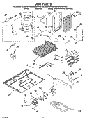 UNIT PARTS Diagram and Parts List for GC3NHAXST00  Whirlpool Refrigerator