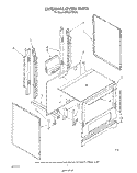 EXTERNAL OVEN Diagram and Parts List for SF3007SRW5  Whirlpool Range