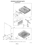 DISHRACK AND PANEL Diagram and Parts List for DU8700XT3  Whirlpool Dishwasher