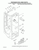 REFRIGERATOR LINER PARTS Diagram and Parts List for KSCK23FVSS02  KitchenAid Refrigerator