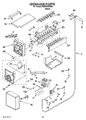 ICEMAKER PARTS Diagram and Parts List for KSSO36QMB03  KitchenAid Refrigerator