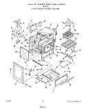 BODY Diagram and Parts List for F9757W0  Roper Range