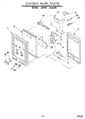 CONTROL PANEL Diagram and Parts List for KEMS306BBL0  KitchenAid Wall Oven
