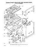 COMPARTMENT SEPARATOR AND CONTROL Diagram and Parts List for ET18ZKXMWR0  Whirlpool Refrigerator