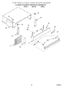 TOP GRILLE AND UNIT COVER Diagram and Parts List for KBRC36MHT01  KitchenAid Refrigerator