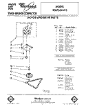 MOTOR AND DRIVE, LIT/OPTIONAL Diagram and Parts List for TC8750XYP3  Whirlpool Trash Compactor