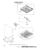 DISHRACK Diagram and Parts List for WU3006V0  Roper Dishwasher