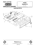 CONSOLE Diagram and Parts List for WU6850V0  Roper Dishwasher