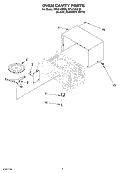 OVEN CAVITY Diagram and Parts List for MT4210SKQ0  Whirlpool Microwave