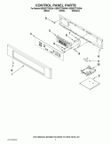 CONTROL PANEL PARTS Diagram and Parts List for KEBS277SSS04  KitchenAid Wall Oven
