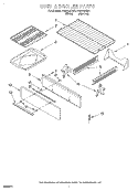 OVEN AND BROILER Diagram and Parts List for FGP315EW0  Roper Range