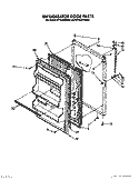REFRIGERATOR DOOR Diagram and Parts List for ET14JMXXN01  Whirlpool Refrigerator