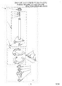 BRAKE AND DRIVE TUBE Diagram and Parts List for LXR7144EW0  Whirlpool Washer