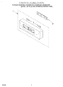 CONTROL PANEL, LITERATURE Diagram and Parts List for KEBS208DSS7  KitchenAid Wall Oven