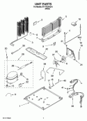 UNIT PARTS Diagram and Parts List for ET1FTKXKQ10  Whirlpool Refrigerator