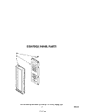 CONTROL PANEL Diagram and Parts List for KCMS135S1  KitchenAid Microwave