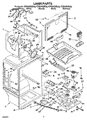 LINER PARTS Diagram and Parts List for KTRS22EMSS00  KitchenAid Refrigerator