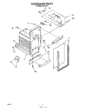 CONTAINER Diagram and Parts List for NC800AV1  Whirlpool Trash Compactor