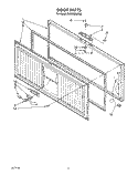 SECTION Diagram and Parts List for RH2200RAW00  Roper Freezer