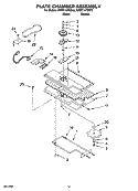 PLATE CHAMBER ASSEMBLY Diagram and Parts List for KHMC107EBT2  KitchenAid Microwave