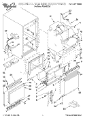 CABINET LINER AND DOOR, LIT/OPTIONAL Diagram and Parts List for EC510BXD0  Whirlpool Ice Maker