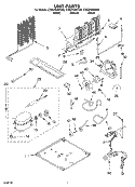 UNIT Diagram and Parts List for ET8CHKXKB02  Whirlpool Refrigerator