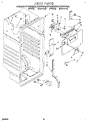LINER Diagram and Parts List for RT14VKXBW00  Roper Refrigerator