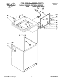 TOP AND CABINET, LIT/OPTIONAL Diagram and Parts List for LBR5133AN1  Whirlpool Washer