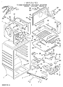 LINER Diagram and Parts List for GT19DKXGN01  Whirlpool Refrigerator