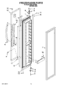 FREEZER DOOR PARTS Diagram and Parts List for KSSC42FTS00  KitchenAid Refrigerator