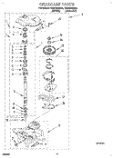 GEARCASE Diagram and Parts List for TAWL650BW0  Estate Washer