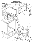 LINER PARTS Diagram and Parts List for TT21AKXKQ04  Estate Refrigerator