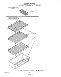 SHELF Diagram and Parts List for ET14DCXLWR0  Whirlpool Refrigerator