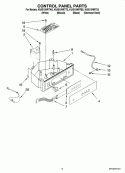 CONTROL PANEL PARTS Diagram and Parts List for KUIS15NRTT2  KitchenAid Ice Maker