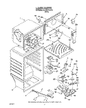 LINER Diagram and Parts List for 3XARG457WP00  Whirlpool Refrigerator