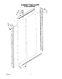 CABINET TRIM Diagram and Parts List for KSSS48DBX00  KitchenAid Refrigerator