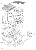 SHELF, LIT/OPTIONAL Diagram and Parts List for KTRC20KDAL00  Whirlpool Refrigerator