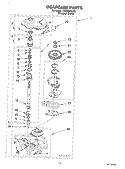 GEARCASE Diagram and Parts List for CAWS823JQ0  Crosley Washer