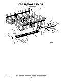 UPPER RACK AND TRACK Diagram and Parts List for KUDI21DS1  KitchenAid Dishwasher