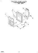 CONTROL PANEL Diagram and Parts List for MHE10RXB0  Roper Microwave