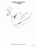 CONTROL PANEL PARTS Diagram and Parts List for KUDS40FVPA2  KitchenAid Dishwasher