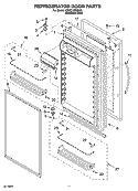 REFRIGERATOR DOOR PARTS Diagram and Parts List for KBRC36FMS02  KitchenAid Refrigerator