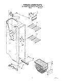 FREEZER LINER Diagram and Parts List for KSRC22DAAL00  KitchenAid Refrigerator