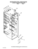 REFRIGERATOR LINER PARTS Diagram and Parts List for GSC25C4EYB02  Whirlpool Refrigerator