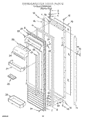 REFRIGERATOR DOOR Diagram and Parts List for KSSP48QJS00  KitchenAid Refrigerator