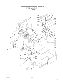 DISPENSER FRONT Diagram and Parts List for 3XKGN705001  Whirlpool Refrigerator