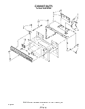 CABINET Diagram and Parts List for KHMS105WBL  KitchenAid Microwave