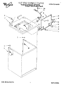 TOP AND CABINET, LIT/OPTIONAL Diagram and Parts List for LST7233DZ0  Whirlpool Washer